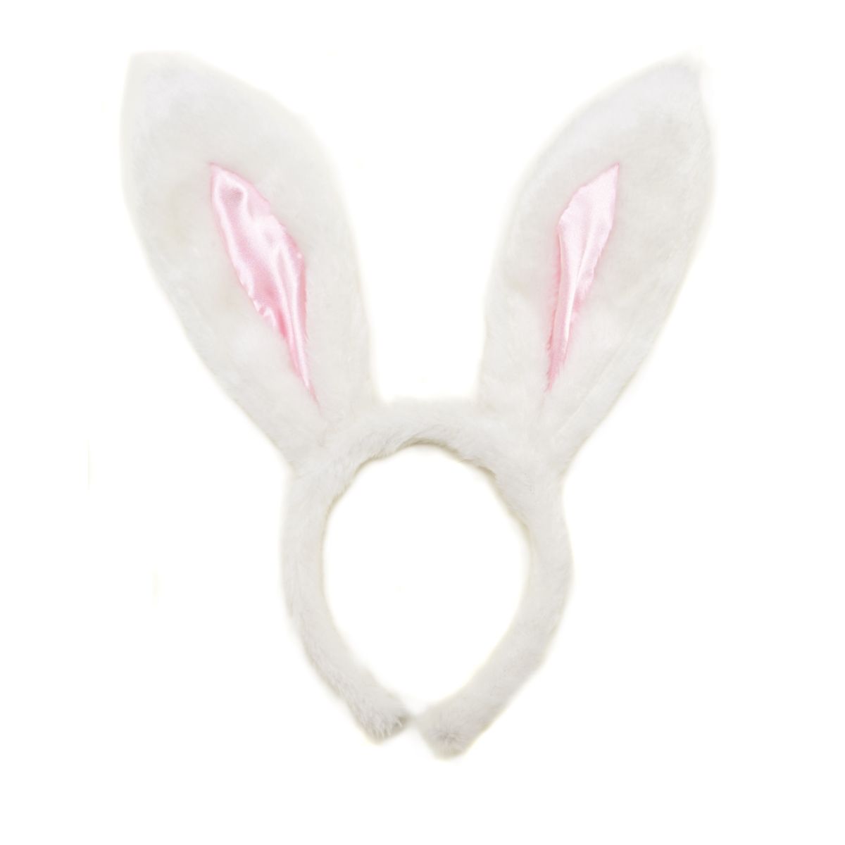 White Bunny Ears WHITE AND PINK