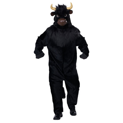 Adult Bull Mascot Costume BLACK