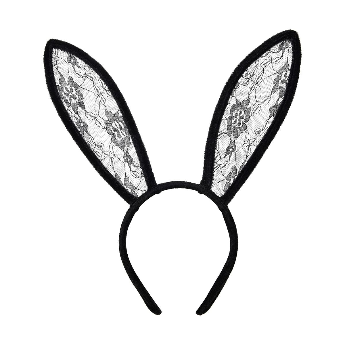 Black Lace Bunny Ears BLACK