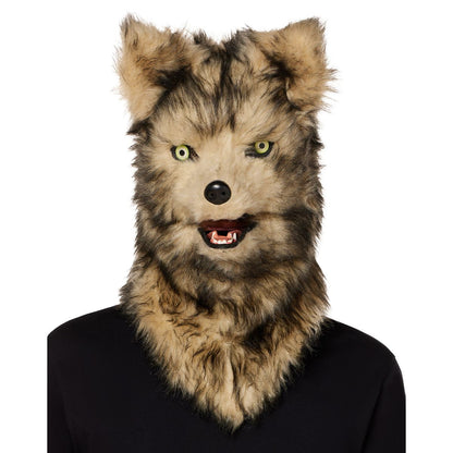 Moving Mouth Wolf Full Mask WHITE