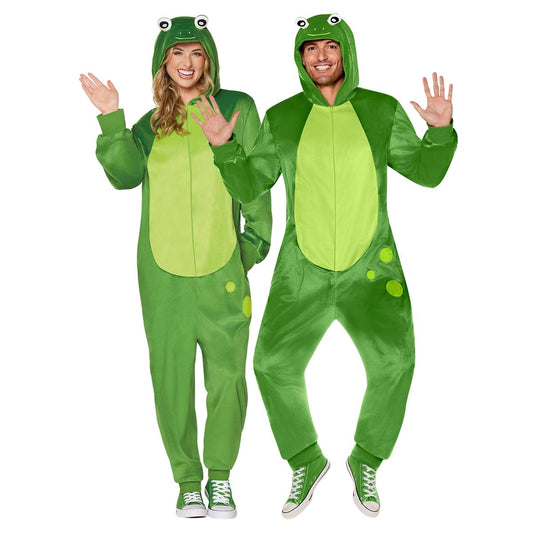 Adult Frog Jumpsuit Costume GREEN