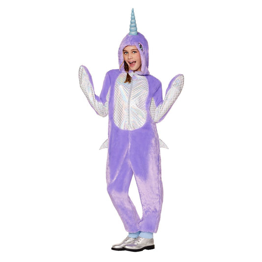 Kids Narwhal Jumpsuit Costume LIGHT PURPLE