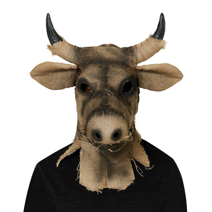 Moving Mouth Bull Scarecrow Full Mask