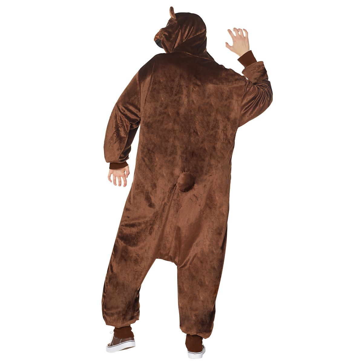 Adult Bear Jumpsuit Costume BROWN