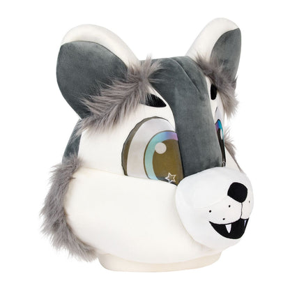Gray Wolf Furry Mask GRAY