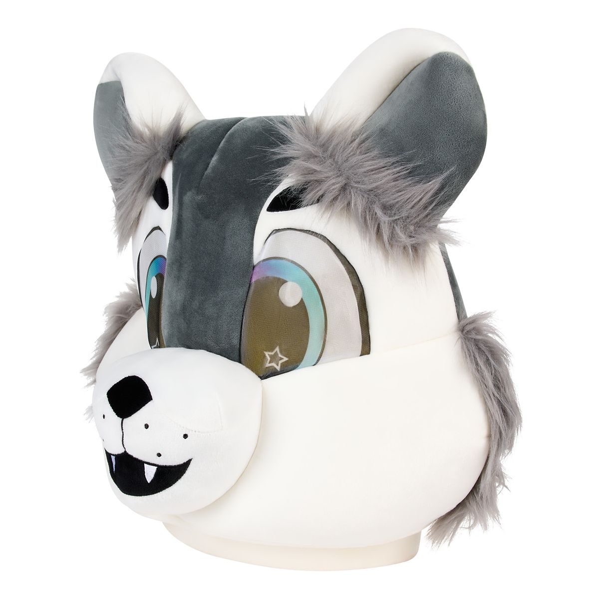 Gray Wolf Furry Mask GRAY
