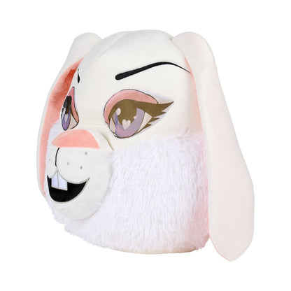 White Bunny Furry Mask BLACK AND WHITE