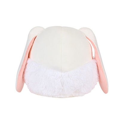 White Bunny Furry Mask BLACK AND WHITE