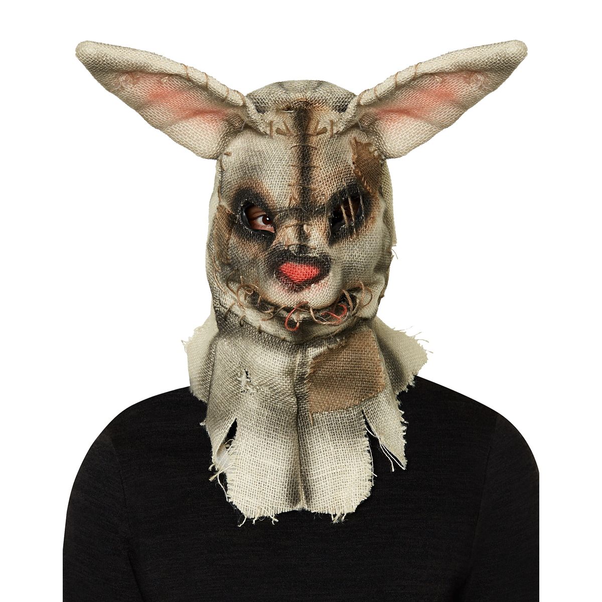 Moving Mouth Rabbit Scarecrow Full Mask BROWN