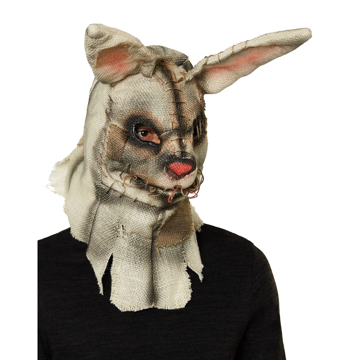 Moving Mouth Rabbit Scarecrow Full Mask BROWN