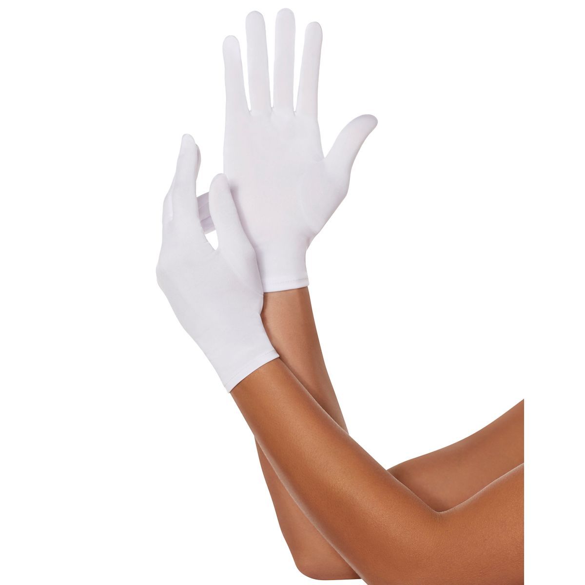 Short White Gloves WHITE