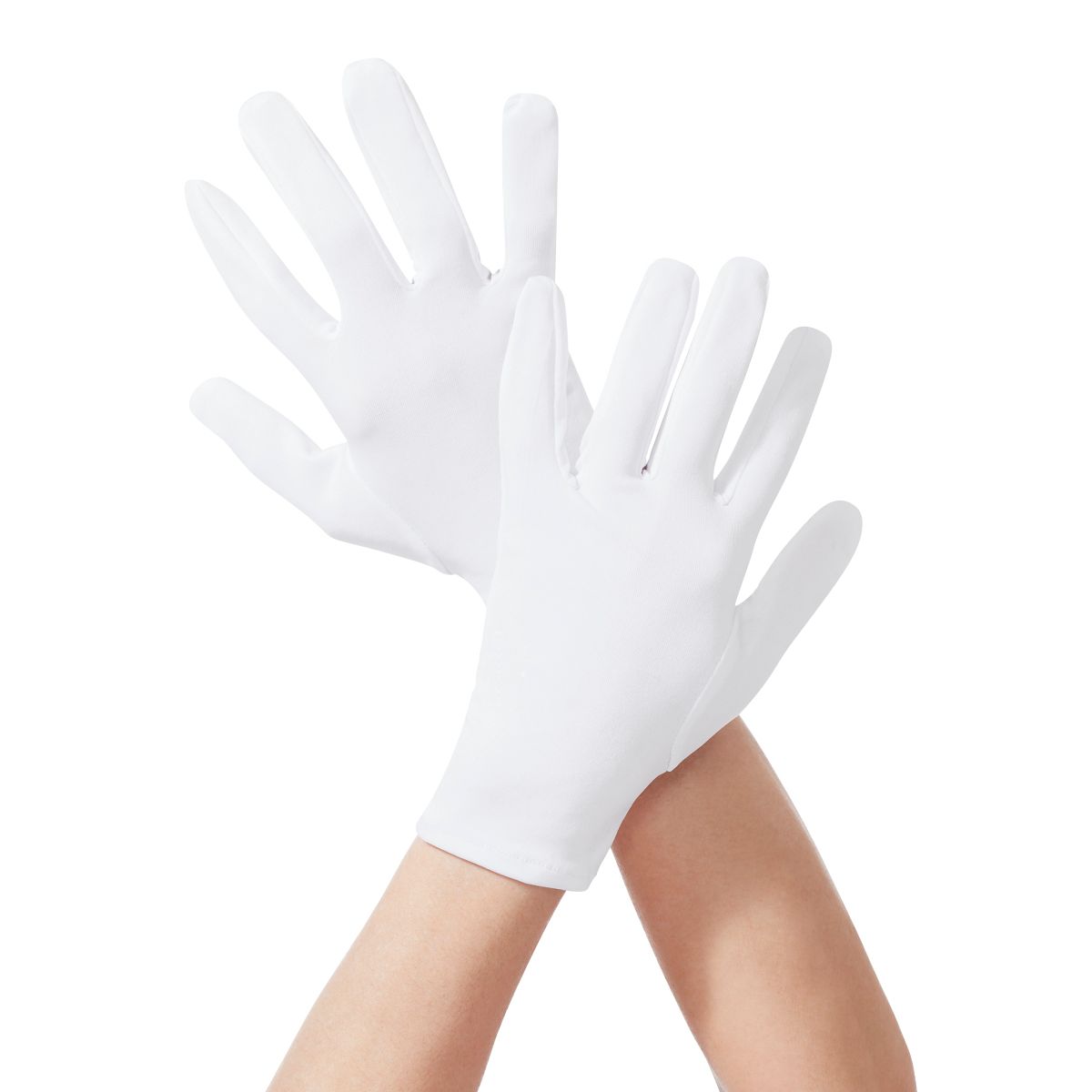 Short White Gloves WHITE