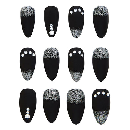 Fallen Angel Press-On Nails BLACK