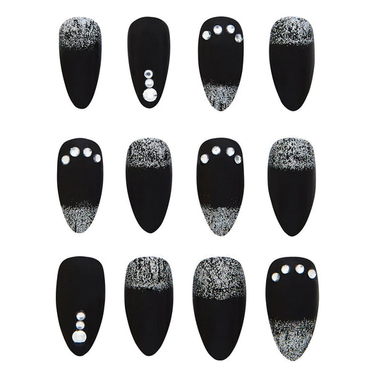 Fallen Angel Press-On Nails BLACK