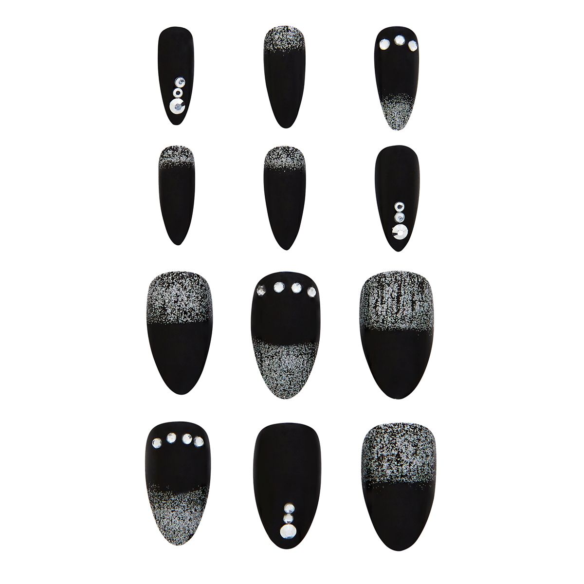 Fallen Angel Press-On Nails BLACK