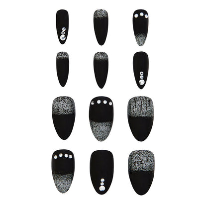 Fallen Angel Press-On Nails BLACK