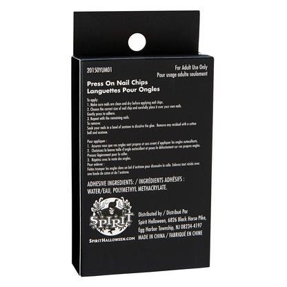 Fallen Angel Press-On Nails BLACK