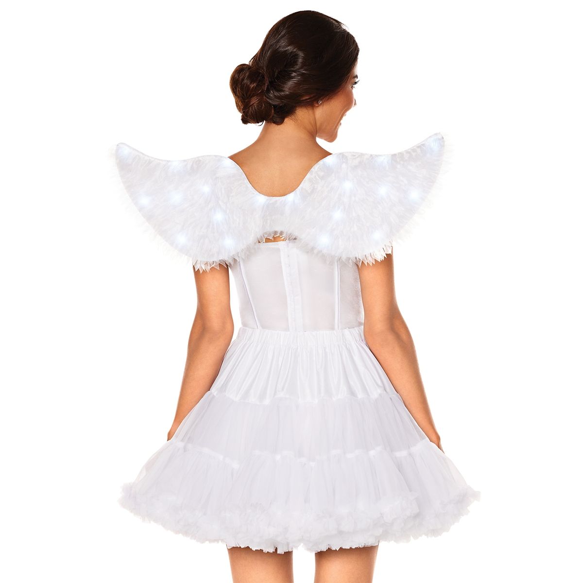 White Light-Up Angel Wings WHITE