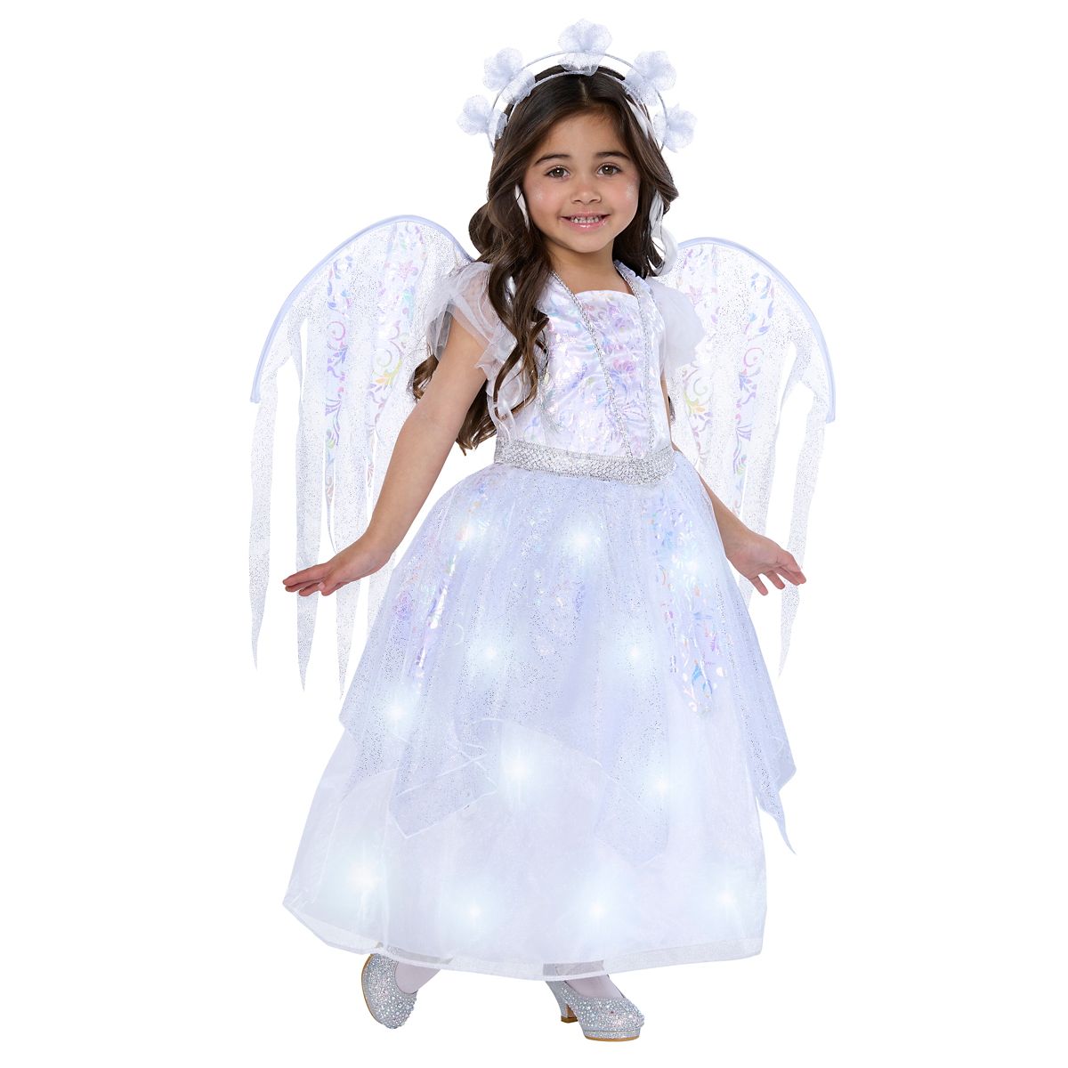 Toddler Light-Up Heavenly Angel Costume - The Signature Collection WHITE