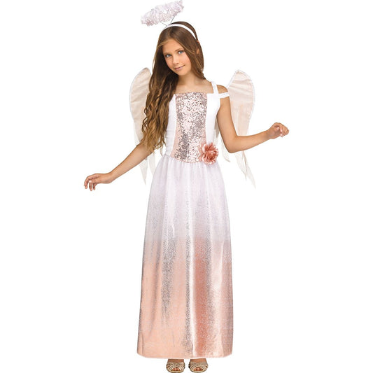Kids Rose Gold Angel Costume ROSE GOLD