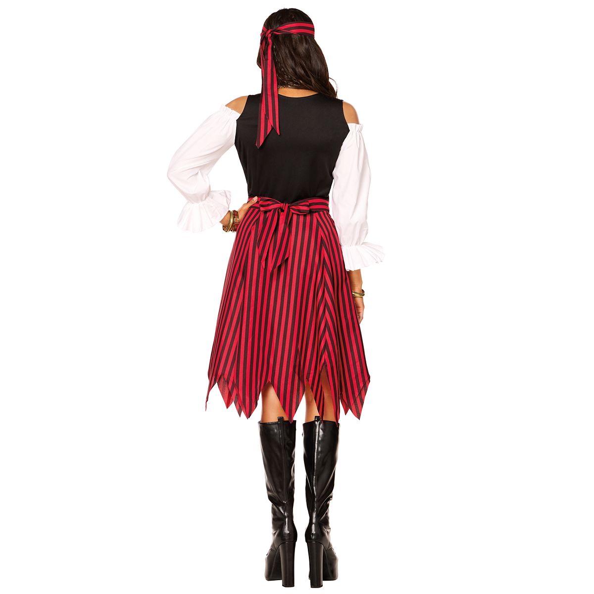 Adult Buccaneer Beauty Pirate Costume RED