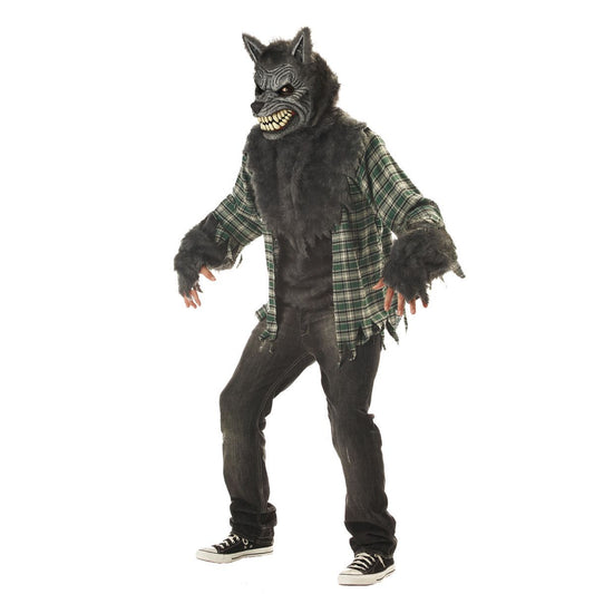 Adult Full Moon Madness Werewolf Costume BROWN