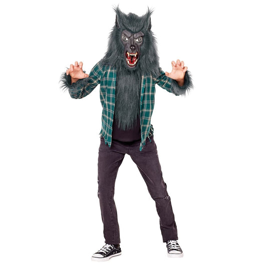 Kids Underworld Werewolf Costume GREEN