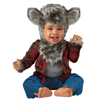 Baby Werewolf Costume GRAY PLAID