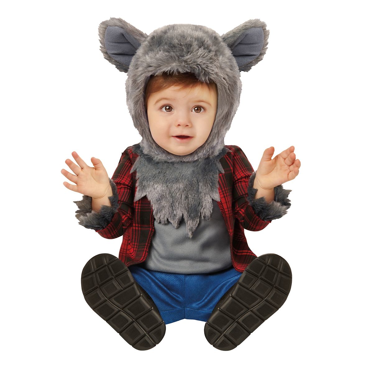 Baby Werewolf Costume GRAY PLAID