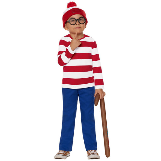 Toddler Waldo Costume - Where's Waldo? RED AND WHITE