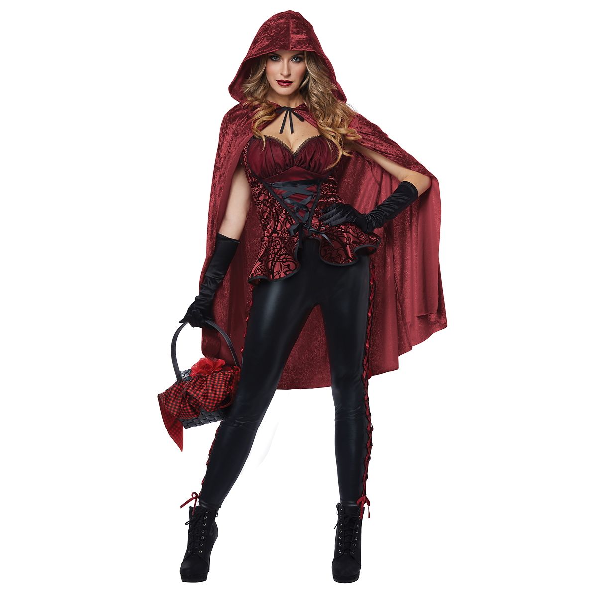 Adult Big Bad Red Costume BLACK AND RED
