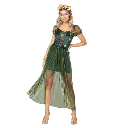 Adult Queen of the Forest Costume GREEN