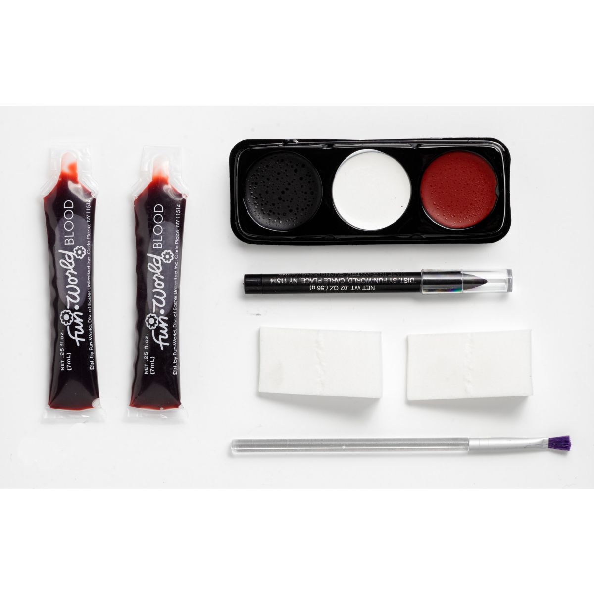 Killer Clown Makeup Kit BLACK AND RED