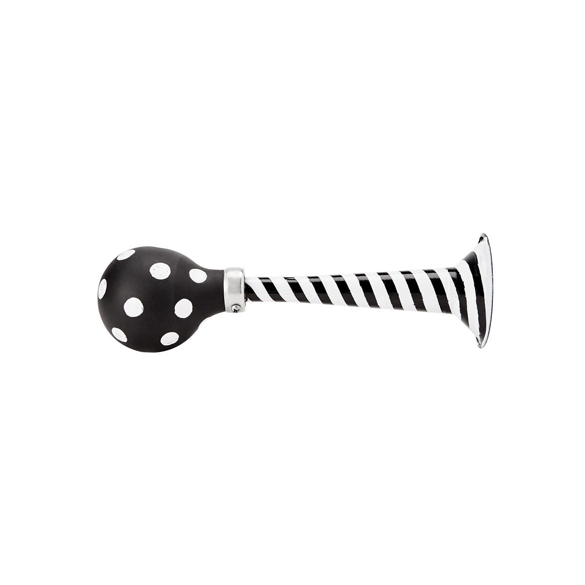 Black and White Scary Clown Horn BLACK AND WHITE