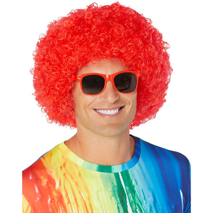 Red Curly Wig RED