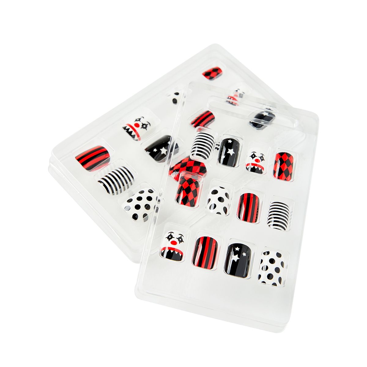 Kids Twisted Clown Press On Nails MULTI-COLOR