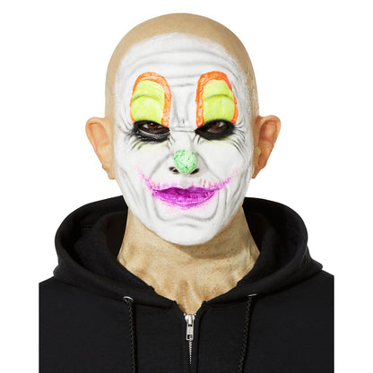 Hyper Realistic Hooligan Clown Mask YELLOW/GREEN