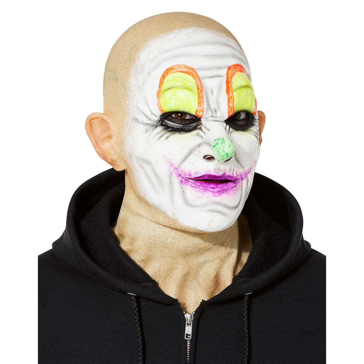 Hyper Realistic Hooligan Clown Mask YELLOW/GREEN