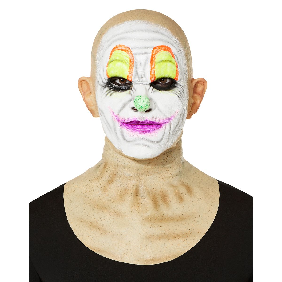 Hyper Realistic Hooligan Clown Mask YELLOW/GREEN