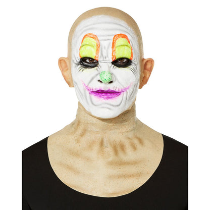 Hyper Realistic Hooligan Clown Mask YELLOW/GREEN