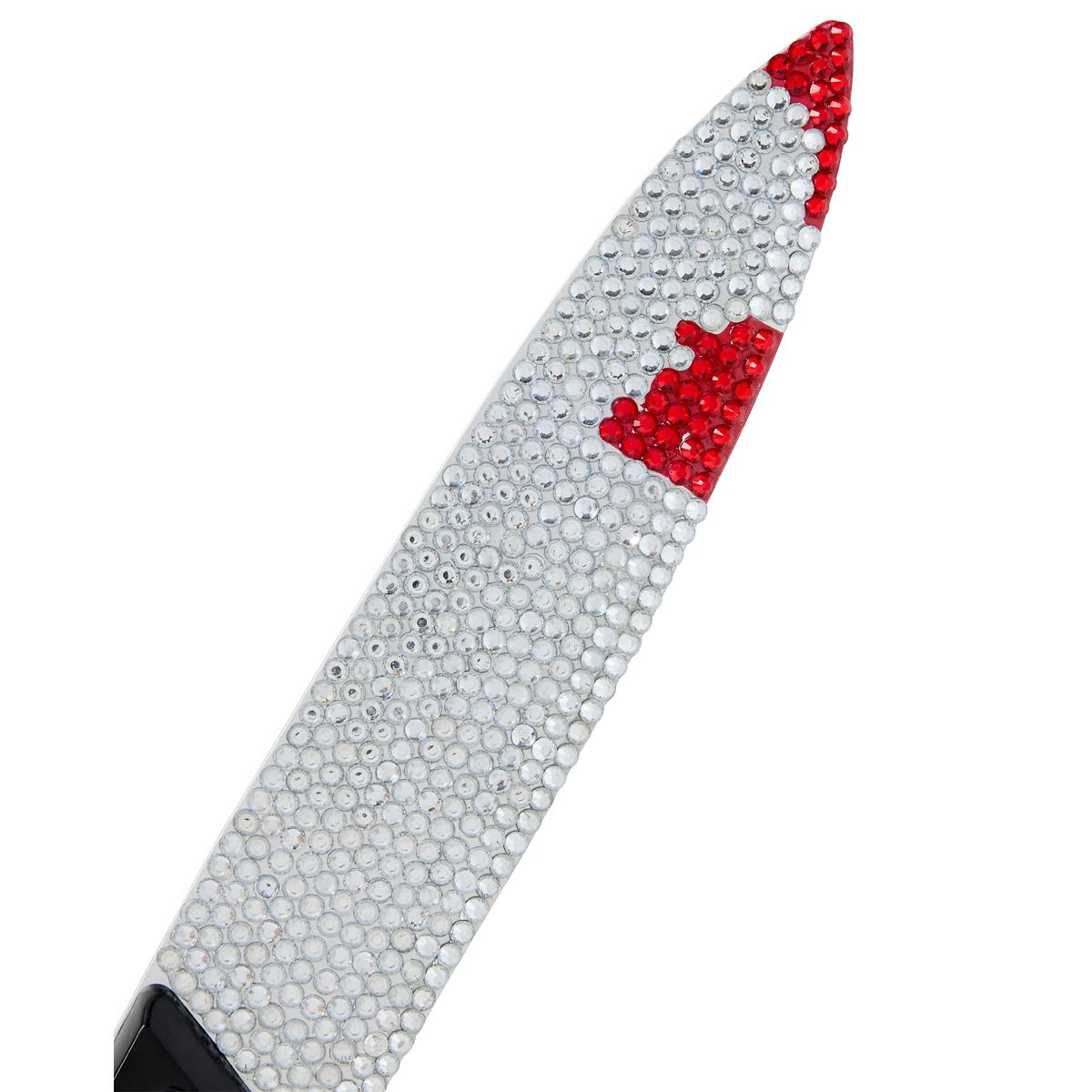 Clown Bloody Bling Knife RHINESTONE SILVER