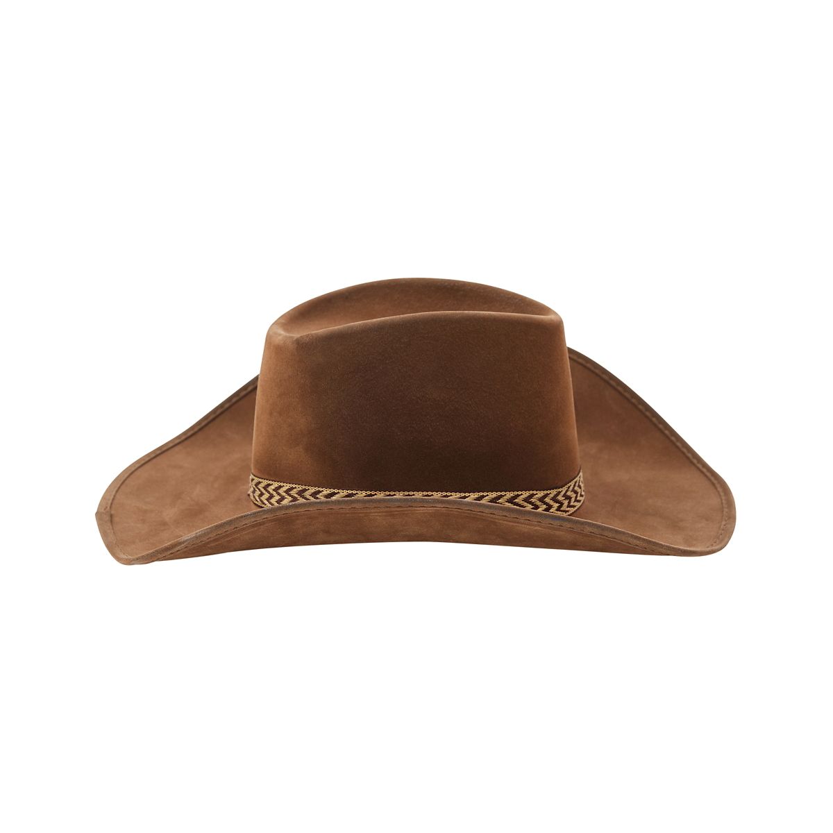 Brown Cowboy Hat Deluxe BROWN