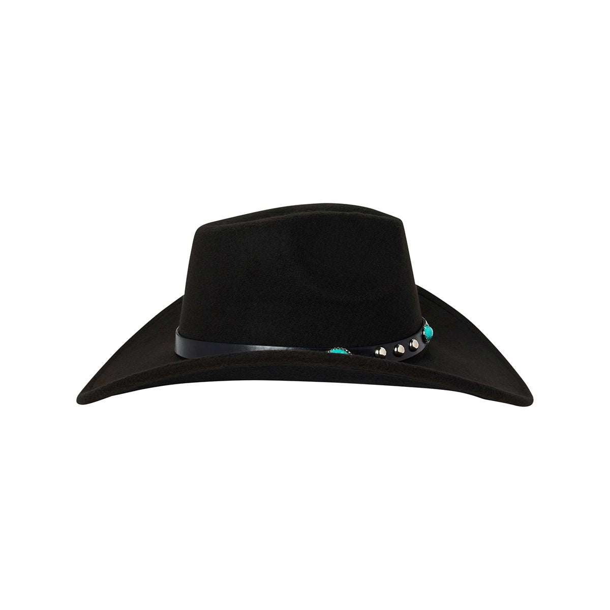 Black Western Turquoise Cowboy Hat BLACK/TURQUOISE