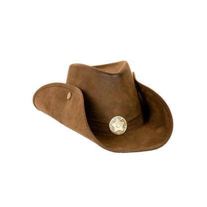Brown Sheriff Cowboy Hat Deluxe