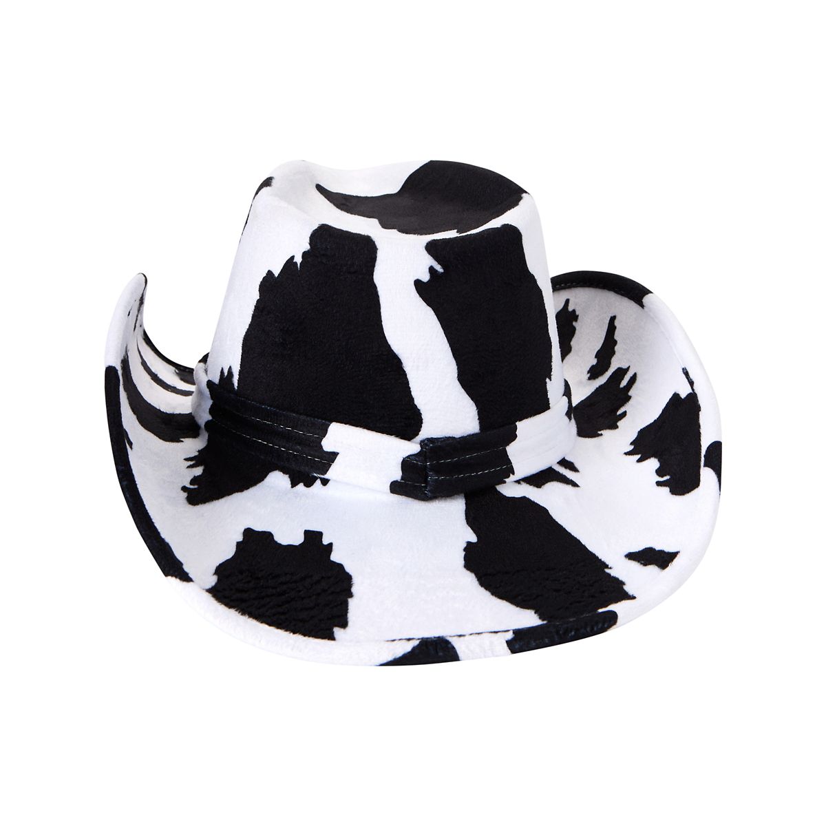 Cow Print Cowboy Hat BLACK AND WHITE