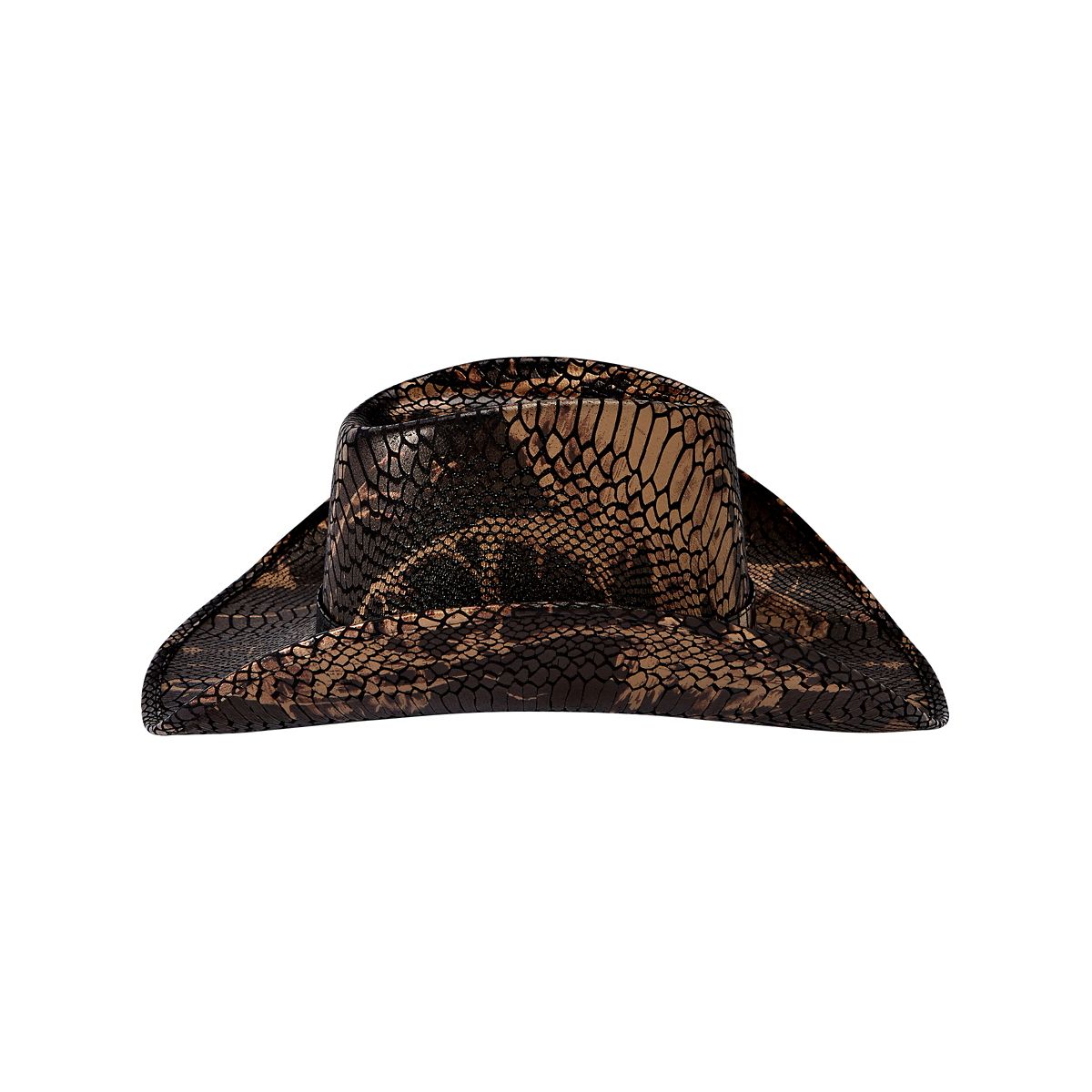 Snakeskin Cowboy Hat BROWN
