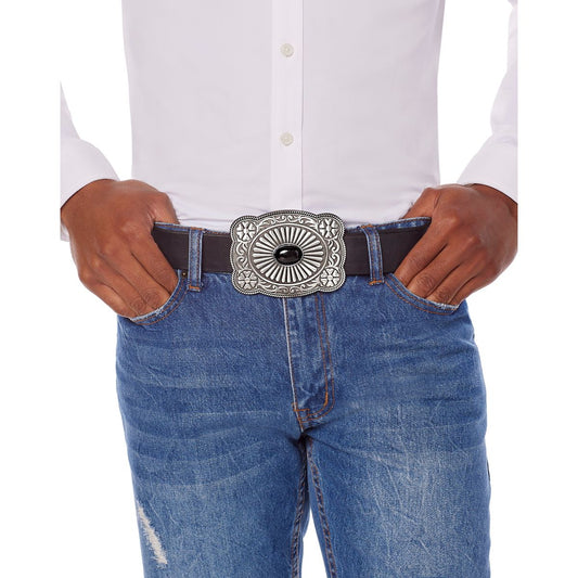 Western Belt Buckle BLACK