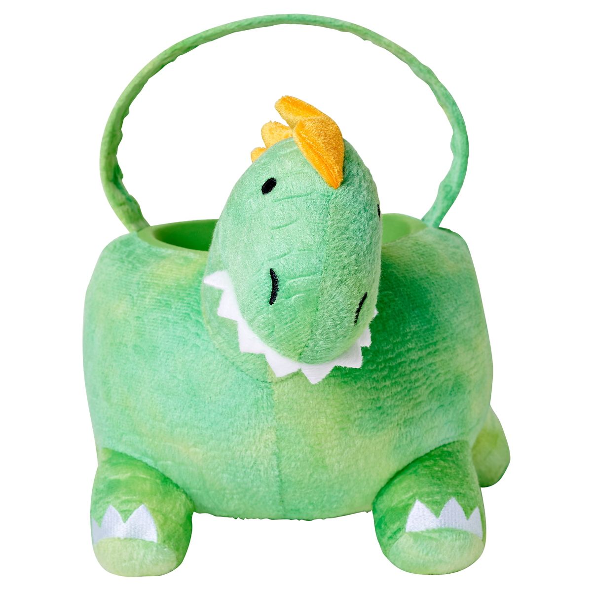Dinosaur Plush Treat Bucket GREEN