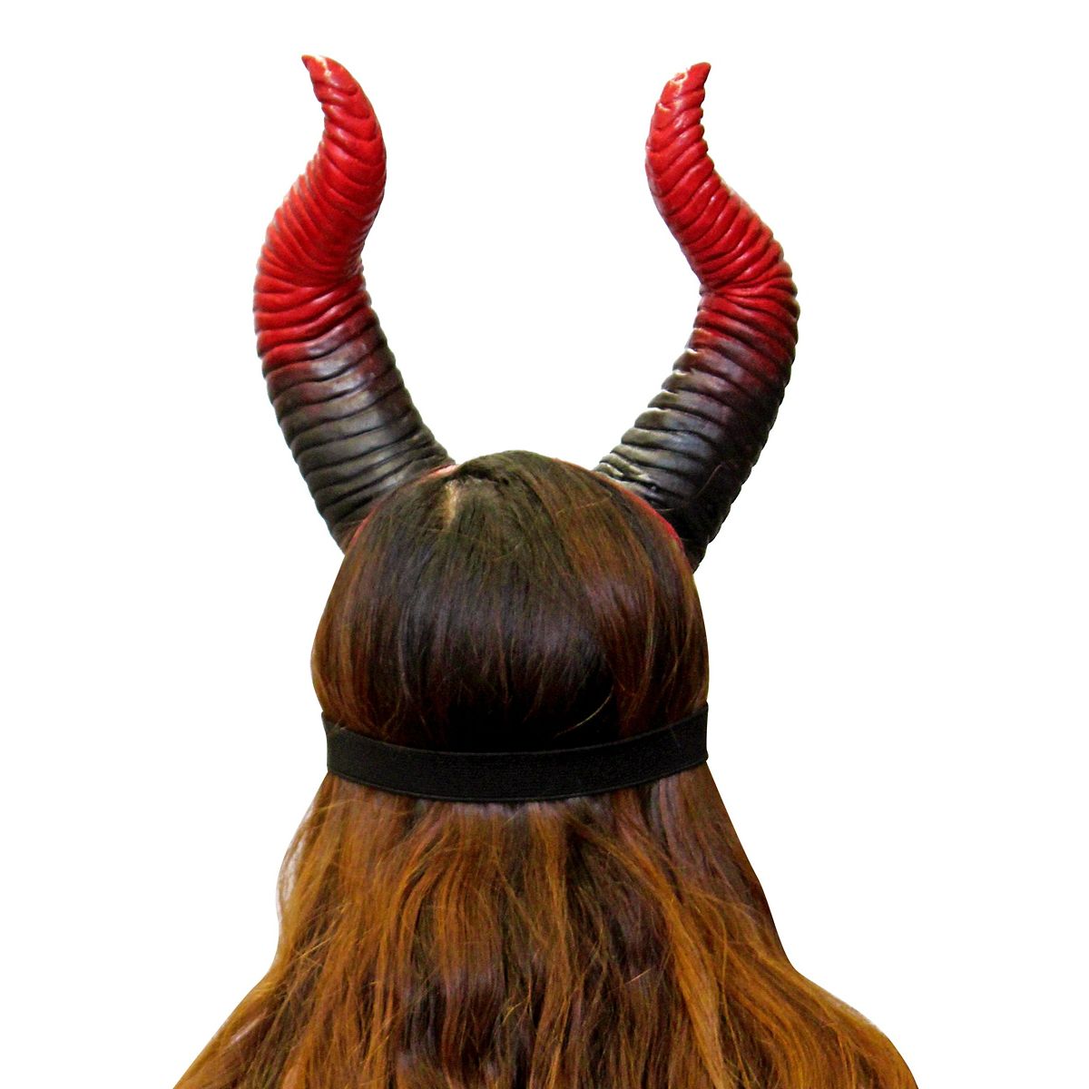 Devil Horn Half Mask BLACK AND RED