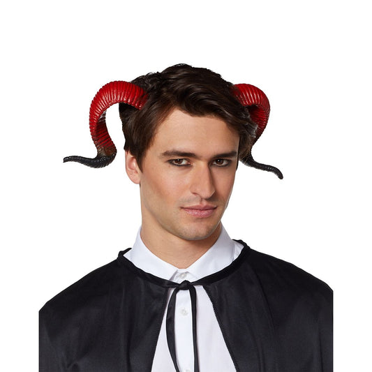 Red and Black Devil Horns BLACK AND RED